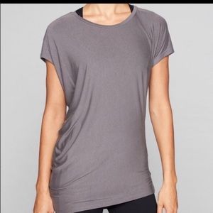 Athleta threadlight asym short sleeve tee
